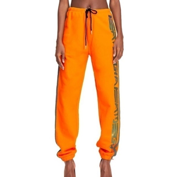 I.am. Gia Zandra Track Pants In Orange size large - Picture 4 of 11